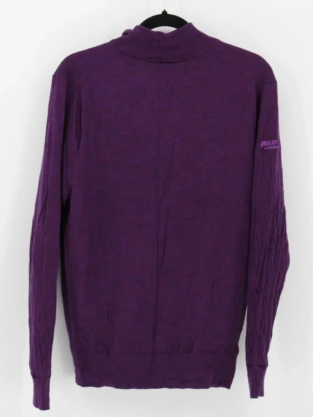 Full Turn Medium $198 Chicago Cubs Purple Loro Piana Merino Wool Quarter Zip